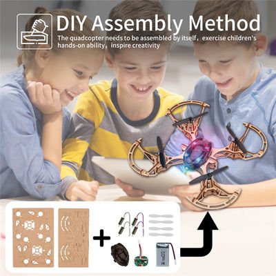 2.4g afstandsbediening Quadcopter Set Bemay speelgoed Houten Verzamelen Educatieve Rc Drone Kit
