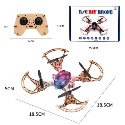 2.4g afstandsbediening Quadcopter Set Bemay speelgoed Houten Verzamelen Educatieve Rc Drone Kit