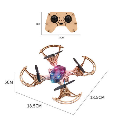 2.4g afstandsbediening Quadcopter Set Bemay speelgoed Houten Verzamelen Educatieve Rc Drone Kit