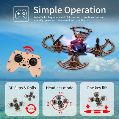 2.4g afstandsbediening Quadcopter Set Bemay speelgoed Houten Verzamelen Educatieve Rc Drone Kit