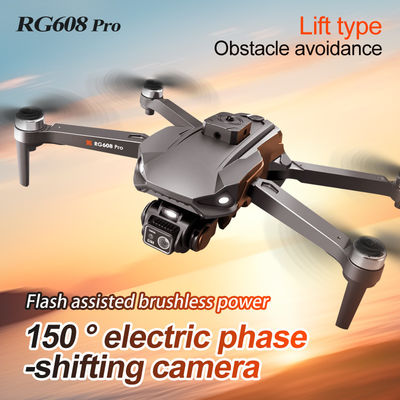 NO Private Mold Rg608 Drone 4k Dual Camera Mini Helicopter Quadcopter Toy Opvouwbaar Rc Drone Headless Mode Mini Drones met obstakelvermijding