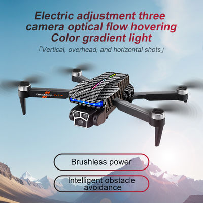12 minuten vluchttijd Handcontrole Carbon Fiber Zwarte drone met optische stroom hoogtehouder en 4k 360 graden rollende stunt