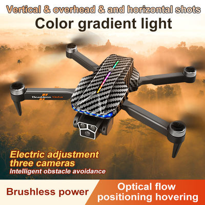 12 minuten vluchttijd Handcontrole Carbon Fiber Zwarte drone met optische stroom hoogtehouder en 4k 360 graden rollende stunt