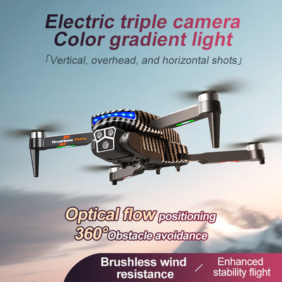 12 minuten vluchttijd Handcontrole Carbon Fiber Zwarte drone met optische stroom hoogtehouder en 4k 360 graden rollende stunt