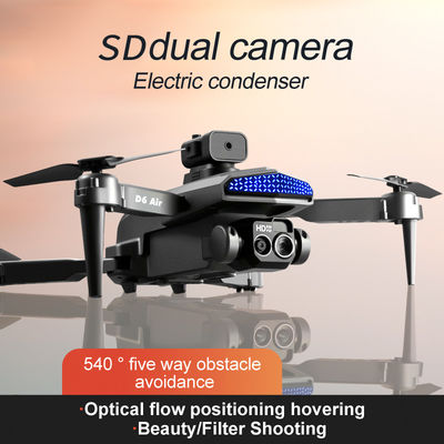 D6 Air Mini Drone Professional 4k HD Camera Quadcopter met opvouwbaar ontwerp Obstakelvermijding en afstandsbediening