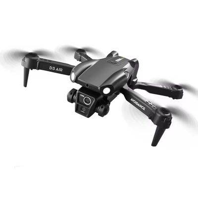 2024 D3 Air Drone LED Light 360 graden Tumbling Headless Mode Optische stroom positionering Opvouwbare RC Drone voor beginners