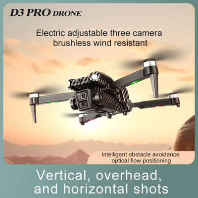 Beginner Operator vaardigheidsniveau Draagbare RC drone met obstakelvermijding en drievoudige camera D3 Pro 4k borstelloze motor