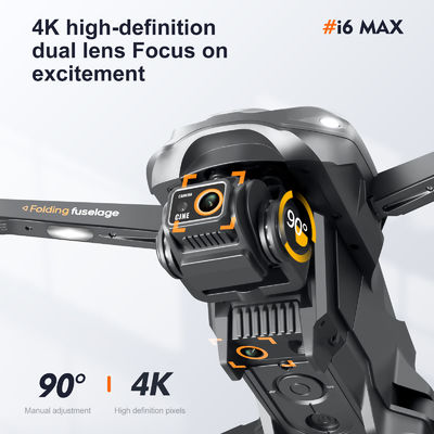I6 Max Obstakelvermijding Nacht 4k Dual Camera Aerial Fpv Drone Borstelloze motor Windbestendige optische stroom Rc Quadcopter