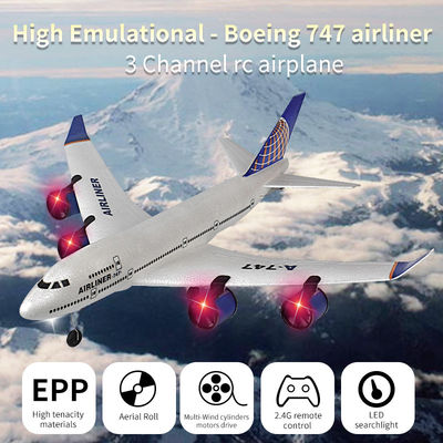 Elektrisch RC-vliegtuig A380 747 Modus Makkelijk te vliegen Stunt Roll 2.4GHz afstandsbediening zweefvliegtuig voor en batterijen inbegrepen