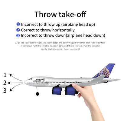 2.4G RTF Simulatie 747 Airbus A380 afstandsbediening Draadloos vliegtuig Speelgoed Vliegtuig Model RC Vliegtuig Klantvereisten Voldaan