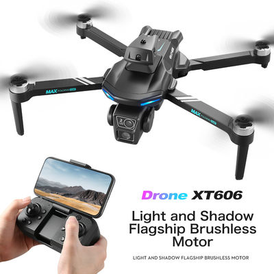 Drone Type Xt606 Luchtvliegtuig 2.4g Wifi Fpv Real Time Transmission Borstelloze motor Drone 4k Pro 100m App Control Een sleutel opstijgen Landing