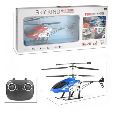 Beginnersopleiding STEAM-opleiding HUGTEC F880 3.5 Channel Toy Helicopter 2.4G Remote Control Helicopter Mini Rc Helicopter