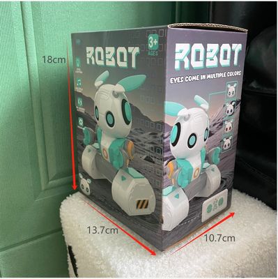 Educatieve robots HUGTEC S024 Speelgoedrobot afstandsbediening Gebaar STEM 3 Kunststofmuziek Lichtfunctie Automatisch voor Unisex