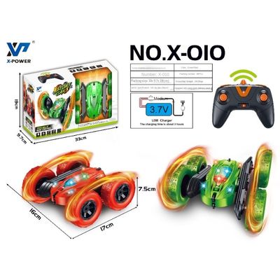 X-010 Rc Mini Stunt Car 2.4ghz Dubbelzijdig 360 graden Stumble afstandsbediening Stunt Car Toys voor kinderen