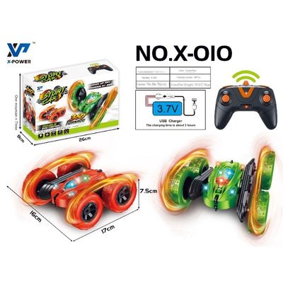 X-010 Rc Mini Stunt Car 2.4ghz Dubbelzijdig 360 graden Stumble afstandsbediening Stunt Car Toys voor kinderen