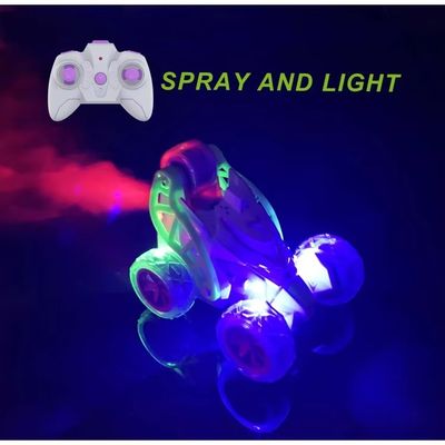 Experts afstandsbediening Stunt Car 360 graden rotatie auto met licht muziek spray speelgoed voor kinderen speeltijd 18 min