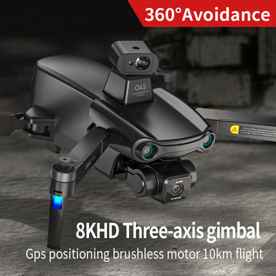 S808 Drone 360 Hindernisvermijding Borstelloos Drie-assig Eis Anti-schudden Ptz 8k Ultra-helder Luchtfoto Gps Rc Vliegtuig