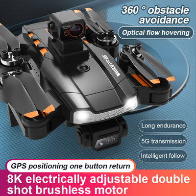 HD-camera en HD-aerialfotografie Quadcopter afstandsbediening S1 borstelloze laser Obstakelvermijding Drone Zwart Oranje