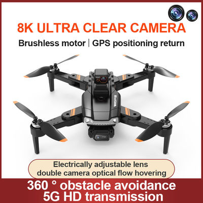 HD-camera en HD-aerialfotografie Quadcopter afstandsbediening S1 borstelloze laser Obstakelvermijding Drone Zwart Oranje