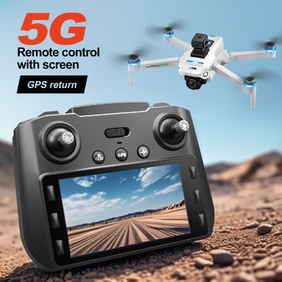 Plastic S159 5g Wifi Fpv Gps Quadcopter Drone 4khd Dual Camera's 25 minuten Uithoudingsvermogen Obstakelvermijding Led Groot scherm Remote Rc Drone