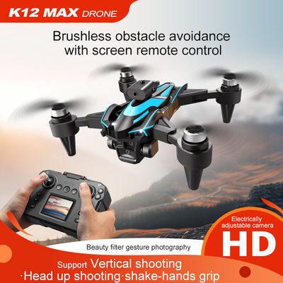 Beginners Drones K12 Borstelloze Drone Elektrische 3 Camera's 4k Drone Infrarood Obstakelvermijding Drones Optische Flow Quadcopter Speelgoed Voor Volwassenen