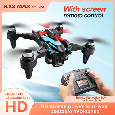 Beginners Drones K12 Borstelloze Drone Elektrische 3 Camera's 4k Drone Infrarood Obstakelvermijding Drones Optische Flow Quadcopter Speelgoed Voor Volwassenen
