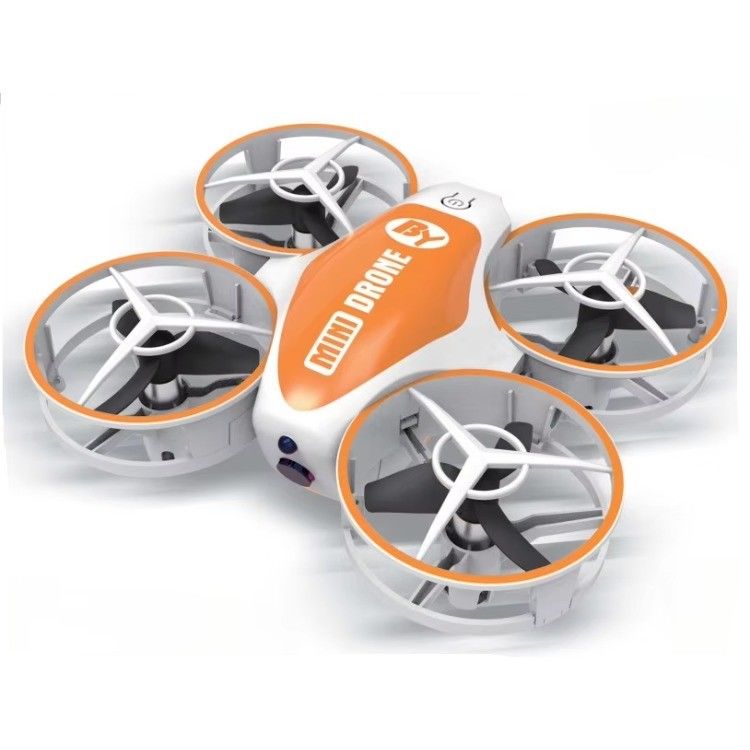 Mini-afstandsbediende speelgoedvliegtuig met 360-rotatie en LED-lichten Verzamelstand Klaar om te gaan X11 Oranje