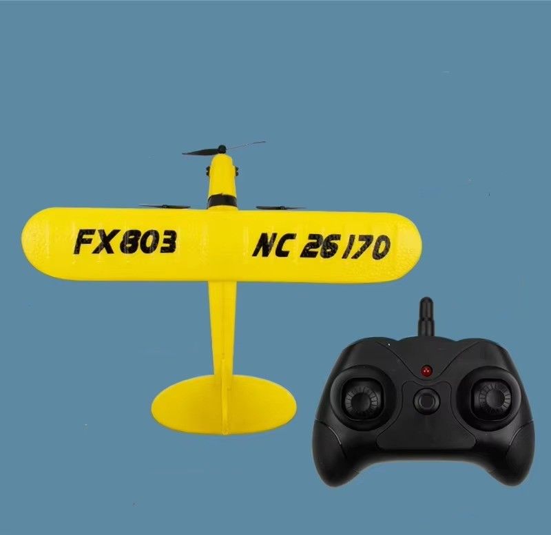 Fx803 Piper Cub J-3 RC Vliegtuig Modeltechnologie 2.4GHz afstandsbediening Vliegtuig zweefvliegtuig voor buitenspel videoopname Resolutie N/A