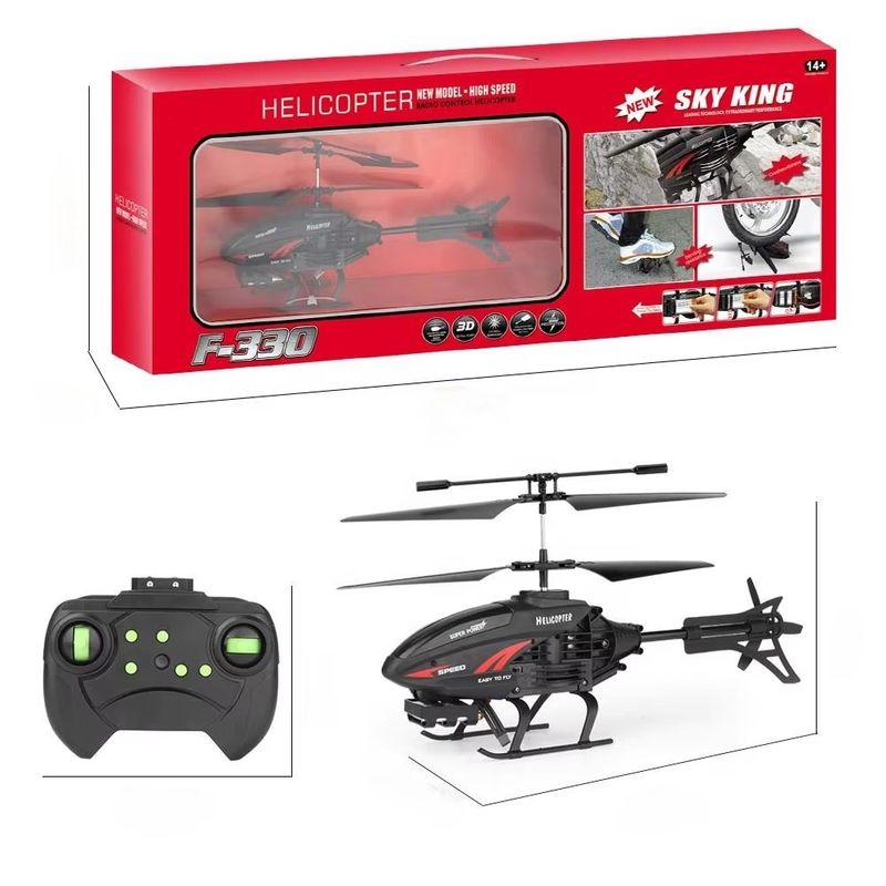 Ervaar de sensatie van vliegen met de F330 Mini Helicopter USB oplaadbare en LED Light-Up