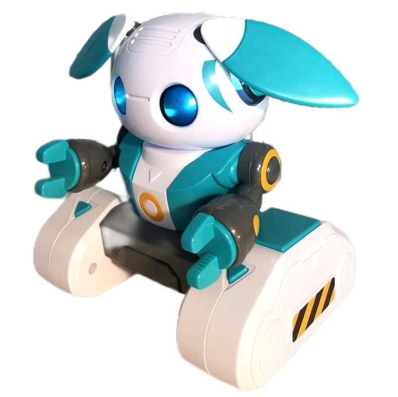 Educatieve robots HUGTEC S024 Speelgoedrobot afstandsbediening Gebaar STEM 3 Kunststofmuziek Lichtfunctie Automatisch voor Unisex