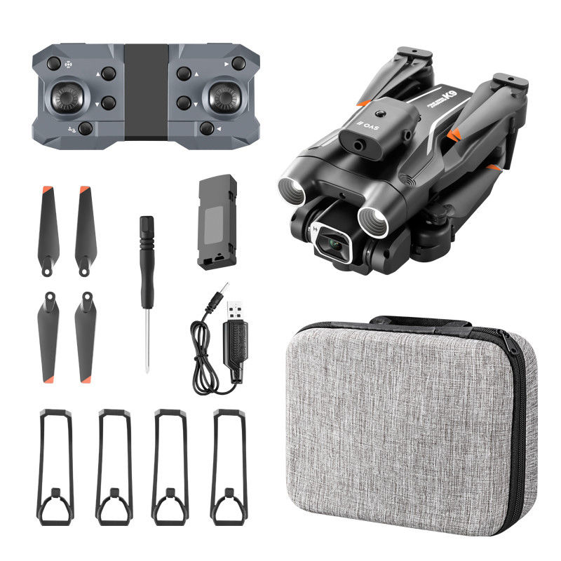 K9 Mini Drone Maximale vluchttijd 10-20min Beginner Operator Vaardigheden Niveau 4k HD Dual Camera Vierzijdige obstakelvermijding